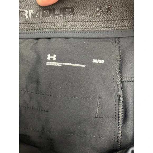 Under Armour Men's Performance Pants 38x30 Black Golf Stretch Outdoors - Picture 6 of 10